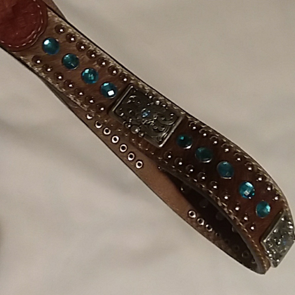 Nocona Rhinestone Belt - Picture 3 of 6